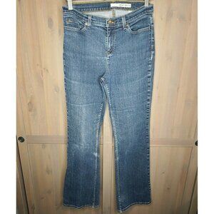 DKNY Jeans Size 10 Women Blue Denim Bootcut Mid Rise Cotton Blend Stretch Casual